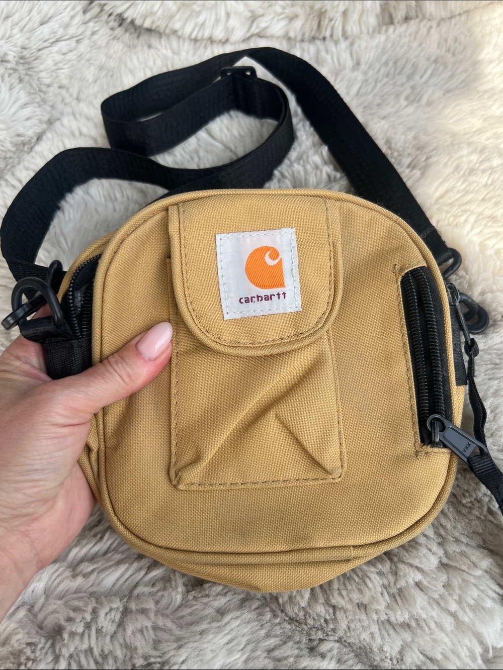 Carhartt Tan and Black Small Crossbody Belt Bag